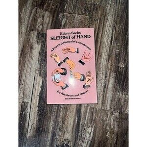 Dover Publications Sleight of Hand Book by Edwin Sachs magic book rare